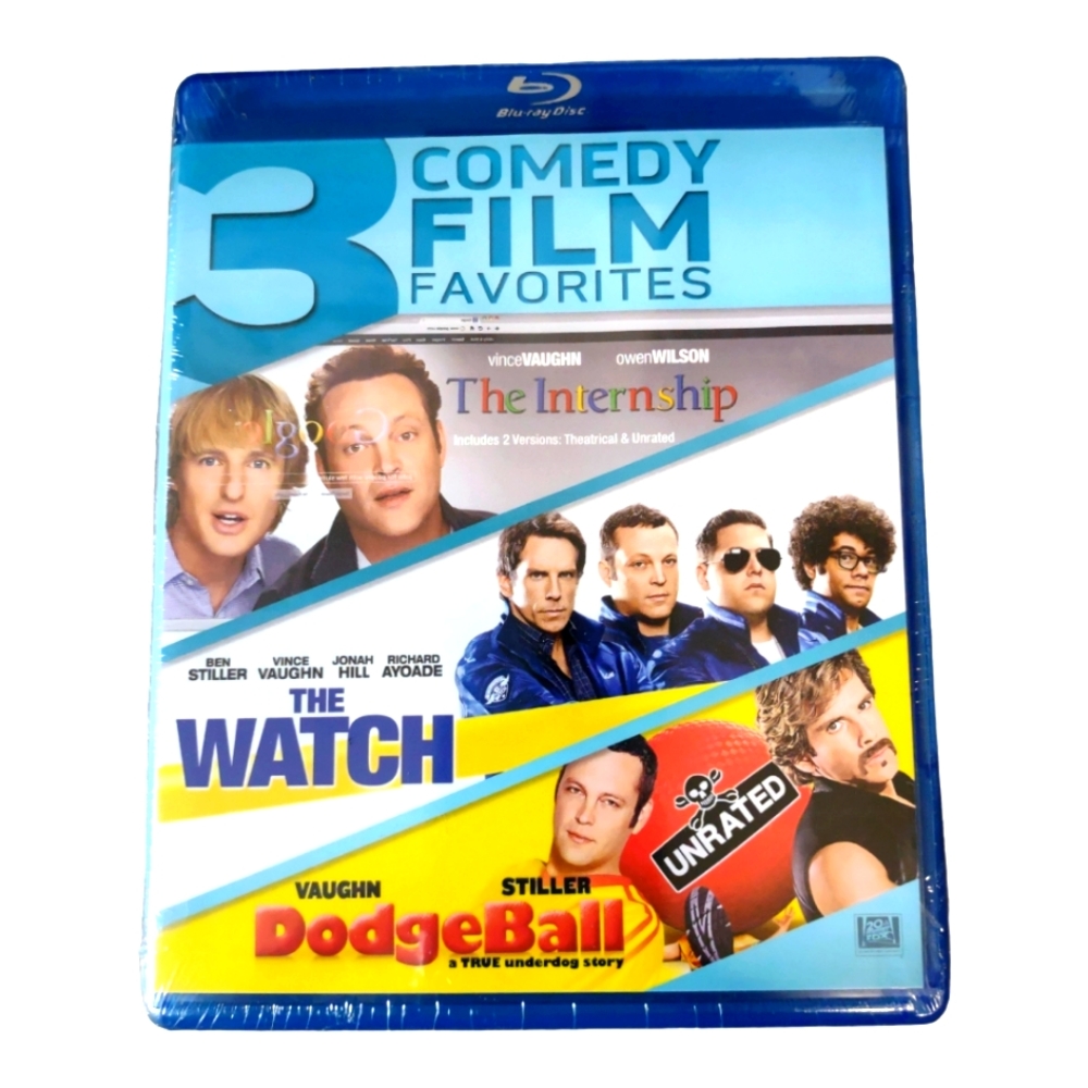 Three Comedy Film Favorites Blu-ray Movies New Sealed